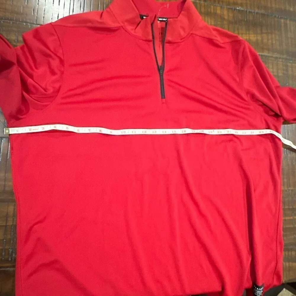 Nike men’s XXL red 1/4 zip pullover golf
